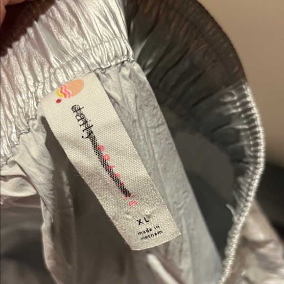 Anthropologie Metallic Silver Joggers - Picture 9 of 12